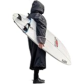 Malo’o Adult Sherpa Lined Surf Parka Changing Robe, Waterproof & Windproof Swim Parka, Long Sleeve Hooded Dry Robe
