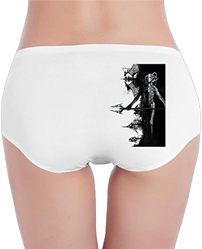 Hovalle Black Manta Low-Rise Sexy Women's Fashion Underwear Seam Free Briefs.Brief Hipsters Panties White L