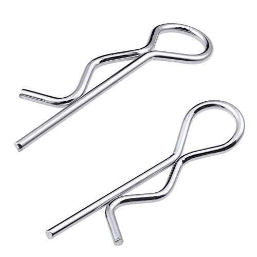 Hobbypark 1/18th-1/5th Small-Large RC Body Clips Bent Springy R Pins Hobby Car Truck Buggy Crawler Body Shell Vehicle Spare Parts (100-Pack) - Thumbnail 5