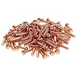 Aicosineg Solid Rivets,100Pcs M2.5 Round Head