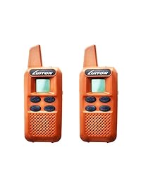 Mini radio Walkie Talkies de largo alcance, de dos vías, recargable, para acampada, de larga distancia, para regalo de cumpleaños (marrón)