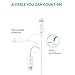 [Apple MFi Certified] [2-Pack] Anker 3ft / 0.9m Premium Lightning to USB Cable with Ultra Compact Connector Head for iPhone, iPod and iPad (White and Black)