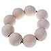 CoscosX 100 Pcs 25mm(1 inch) Natural Round Wood Beads Wooden Color Spacer Beads for Jewelry Making DIY Craft
