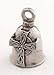 CELTIC CROSS GUARDIAN BELL WITH CUSTOM GIFT BOX HARLEY BIKER BELL RIDE TO LIVE