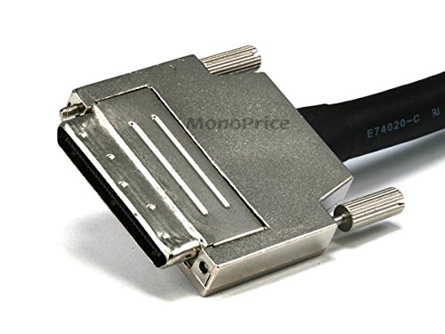 Monoprice 6-Feet, 0.8 mm/0.8 mm VHDCI 0.8mm SCSI Cable Offset (100709)
