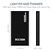 Tecson 10000mAh USB Battery Pack, (Total 5V/3.5A)Dual Ports Power Bank Portable Charger for iPhone, Samsung Galaxy and More, (Black)