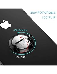 Cell Phone Ring Holder, 3Pack Panda Phone Stand Smartphone Finger Grip Metal Loop Adjustable Mobile Kickstand for Magnetic Car Mount iPhone Samsung Galaxy Pop Hand Desk Iring Black Rose Gold Silver