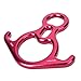 kissloves Rescue Figure 8 Descender Belay Device Aluminum Alloy 50KN Climbing Belay Rappel Gear Descender with Lock Off Ears for Rescuing Climbing Mountaineering Escaping Caving Engineering Protection