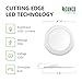 Sunco 6 Inch Flush Mount Disk LED Downlight, 15W=100W, 5000K Daylight, 1050LM, Dimmable, Hardwire 4/6