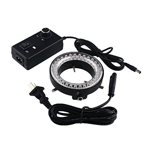 Leaftree 60-LED Adjustable Ring Light Illuminator Lamp for Stereo Zoom Microscope