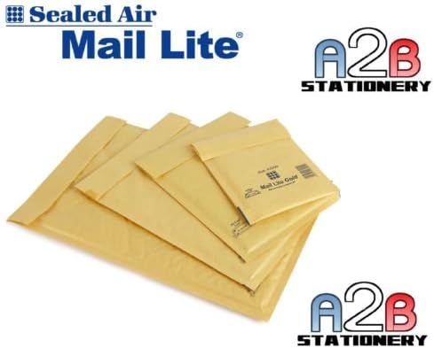 Mail Lite E2 E/2 Easy Seal Padded Envelope - Gold (Pack of 100)