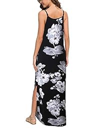 Vestido largo de verano para dama, casual, holgado, con bolsillo, para la playa