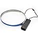 Amicc 3ft 1m Neon Glowing Strobing Electroluminescent Robbin El Tape Belt (3ft, Blue)