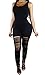 Dasbayla Women Ripped Tights Plus Size Wasp-Waisted Rompers Slim Fit Outfits Jumpsuits XL Black