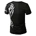 NEARTIME Men's Tee, Summer Casual Short Sleeve T-Shirt for Men Sport Clothes (M, Black)