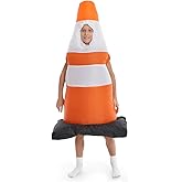 HSCTEK Child Inflatable Traffic Cone Costume