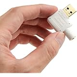 LZYCO USB External Stereo Sound Audio Adapter Connector with 3.5mm Speaker/Headphone and Microphone Jacks in White Color