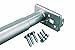Knape & Vogt, 30 48-Inch, Pro by John Sterling RP0022-30/48 Adjustable Closet Rod, 30-48 inch, Platinum Gray