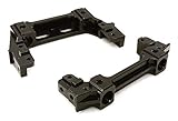 Integy Hobby RC Model OBM-1308BLACK CNC Machined Alloy Front & Rear Bumper Mount 44mm for Axial 1/10 SCX10 II
