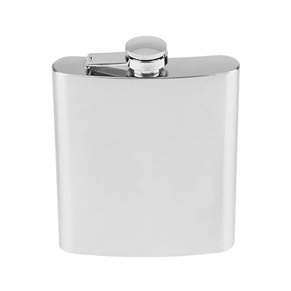 ELECTROPRIME 18oz Portable Stainless Steel Liquor Drink Bottle Hip Flask with Copper Cap