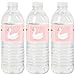Big Dot of Happiness Swan Soiree - White Baby Shower or Birthday Party Water Bottle Sticker Labels - Set of 20