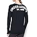 Under Armour Women's Favorite Word Mark Long Sleeve, Black (001)/White, Small