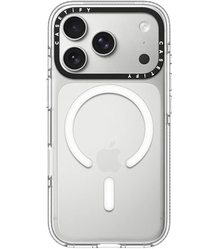 Amazon.com: CASETiFY for iPhone 17 Pro Case - Impact Clear Black