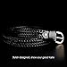 JASGOOD Fashion Braided Leather Belt for Women Woven Belt with Copper Pin Buckle