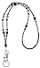 Hidden Hollow Beads Super Slim Women's Beaded Lanyard 34