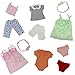 ZITA ELEMENT 5 Sets Baby Alive Doll Clothes with 2 Underpants & 2 Headbands for 14-16 Inch Dolls & American 18