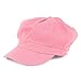 Women's Lightweight 100% Cotton Soft Fit Newsboy Cap with Elastic Back - Pink