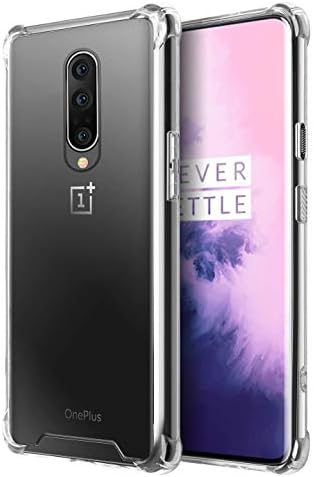 FOSO(™) Hybrid PC+TPU Transparent Back Cover Case for OnePlus 7 Pro / 1+7 Pro (Hybrid Clear)