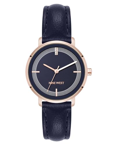 Nine West Women's Genuine Crystal Accented Strap Watch, NW/3084