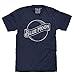 Tee Luv Men's Blue Moon Beer Logo Shirt (Navy Heather) (XXL)