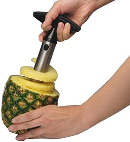 Ekron Heavy Stainless Steel Fruit Pineapple Corer Slicer Peeler Kitchen Cutter Knife.