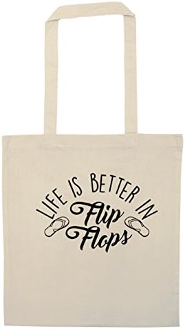 Life is better in flip flops tote bag
