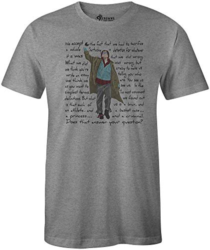 9 Crowns Tees 80's Classic John Bender Graphic Shirt-Unisex HtrGrey-XL