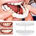Lywey 1 Pair TOP & Buttom Temporary Smile Comfort Fit Cosmetic Teeth Denture Teeth Cosmetic Sticker Fashion Dental Removable