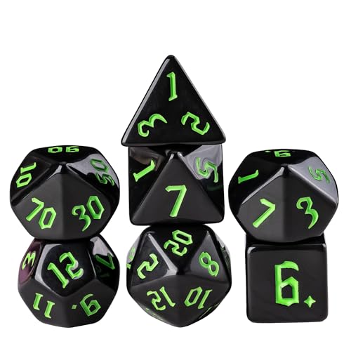 Black W/Green Numbers