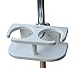 Brocraft Poly Drink Holder for 2 Drinks With Rail mount Bracket Kit ,Suction Cup,white