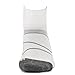 Feetures Elite Max Cushion Quarter Athletic Running Socks for Men and Women, White + Black, Size Medium