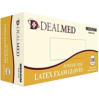 Amazon.com: Disposable Latex Exam Powder Free Gloves, 100