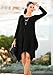 For G&PL Women Casual Longsleeve Loose Tunic T Shirt Mini Dress Black XL
