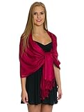 Pashmina Shawls and Wraps - Large Scarfs for Women - Party Bridal Long Fashion Shawl Wrap with Fringe by Petal Rose