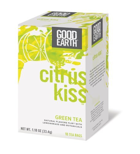 Good Earth Citrus Kiss Green Tea - Case Of 6 - 18 Bags