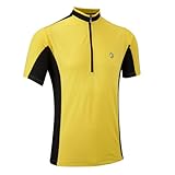 Tenn Mens Coolflo S/S Cycling Jersey - Yellow/Black - Lrg