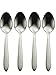 Oneida Mooncrest Everyday Flatware Dinner Spoons, Set of 4 18/0 Stainless Steel, Silverware Set