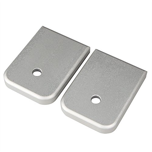 Aluminum Mag Base Plate for Glocks (Silver, 9mm/.40S&W/.357SIG/.45GAP)