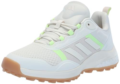 adidas Women's Zoysia Spikeless Golf Shoes, Off White/Putty Mauve/Green Spark,…