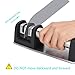 Knife Sharpener,Flytt 2 Stage Professional Manual Kitchen Knife Sharpener with Coarse and Fine Sharpening System for Steel Knives,Black